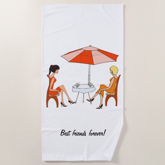 最高の友 ビーチタオル (正面)