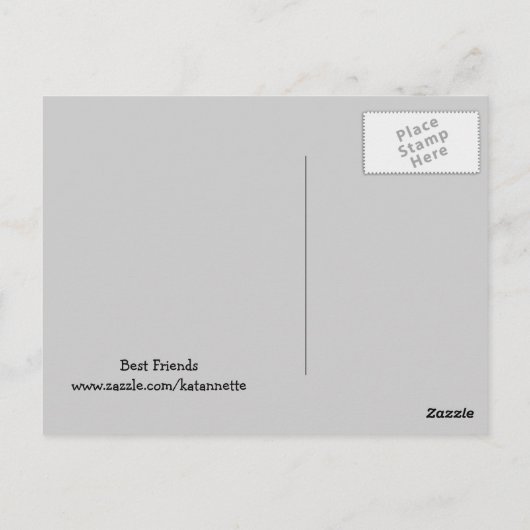 最高の友 ポストカード (裏面)