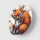 最高の友 ラウンド壁時計 (傾斜)