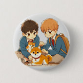 最高の友 缶バッジ (正面)