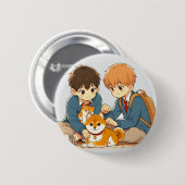 最高の友 缶バッジ (正面&裏面)