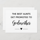 最高の叔母が神母に昇格 招待状 (正面/裏面)