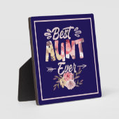 最高の叔母さん！叔母のための特別なギフトプラーク フォトプラーク (正面)