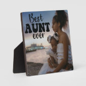 最高の叔母のカスタム写真 フォトプラーク (正面)