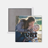 最高の叔母の写パーソナライズされた真 マグネット (正面/裏面)