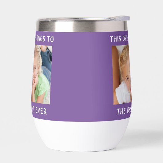 最高の叔母の写真パープル (左面)