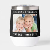 最高の叔母の写真黒 (正面)