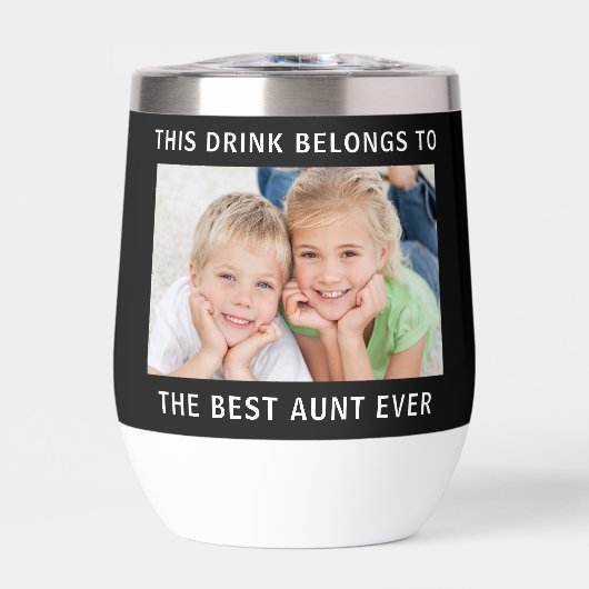 最高の叔母の写真黒 (正面)