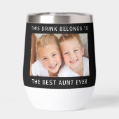 最高の叔母の写真黒 (背面)