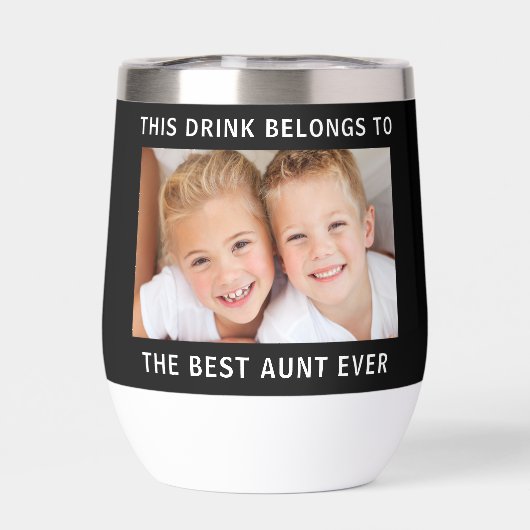 最高の叔母の写真黒 (背面)