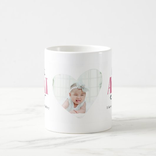 最高の叔母エバー撮影タイポグラフィ コーヒーマグカップ (中央)