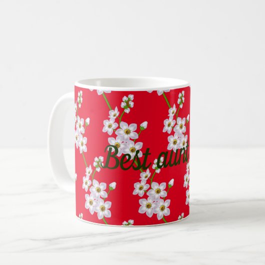 最高の叔母 コーヒーマグカップ (正面左)