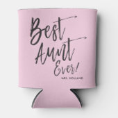 最高の叔母 |スクリプトスタイルカスタム 缶クーラー (正面)