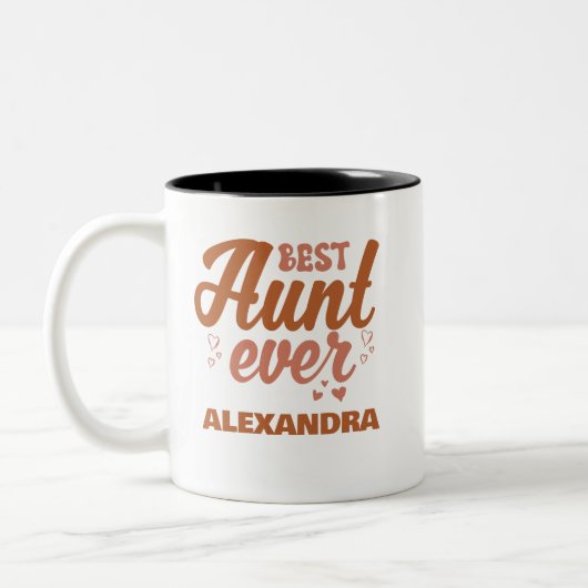 最高の叔母 ツートーンマグカップ (左)