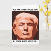 最高の叔母 トランプ 誕生日カード カード (黄色い花)