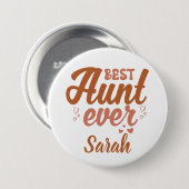 最高の叔母 缶バッジ (正面&裏面)