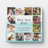 最高の叔母Ever 12写真コラージュ フォトプラーク (正面)