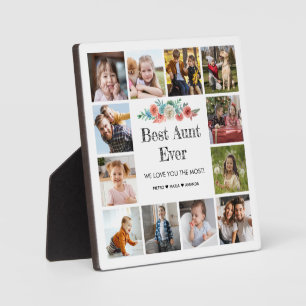 最高の叔母Ever 12写真コラージュ フォトプラーク