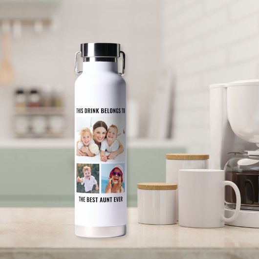 最高の叔母Ever 3写真 ウォーターボトル