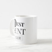 最高の叔母Ever Bitcoin暗号通貨 コーヒーマグカップ (正面左)