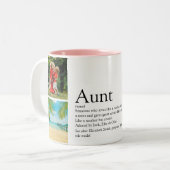 最高の叔母Ever Definition 4 Photo Collage ツートーンマグカップ (正面左)