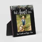 最高の叔母Ever Loveフォトグリッター フォトプラーク (正面)