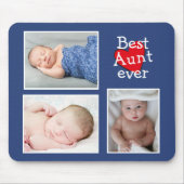 最高の叔母Ever Photo Collage マウスパッド (正面)