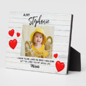 最高の叔母Nikece Othy'Day Sister写真 フォトプラーク (側面)