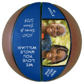 最高の叔父の写真ブルー バスケットボール (縦)