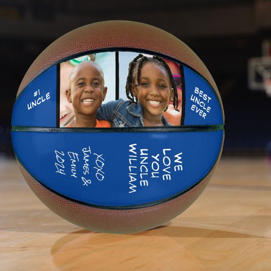 最高の叔父の写真ブルー バスケットボール