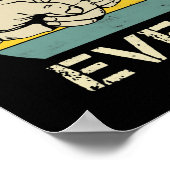 最高の叔父エバおもしろいヴィンテージレトロ愛好家 ポスター (角)