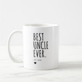 最高の叔父 – パーソナライズされた年 コーヒーマグカップ (左)