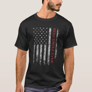 最高の叔父Ever Thin Red Line American消防士 Tシャツ