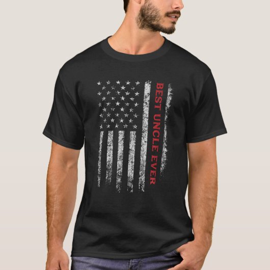 最高の叔父Ever Thin Red Line American消防士 Tシャツ (正面)