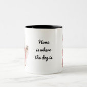 最高の可愛いマルチーズドッグカスタムパーソナライズされたペットギフト ツートーンマグカップ (中央)