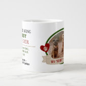 最高の可愛おもしろいい犬パパマグカップ ジャンボコーヒーマグカップ (正面)