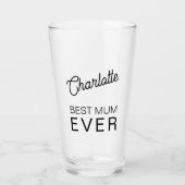 最高の名パーソナライズされた タンブラーグラス (正面)