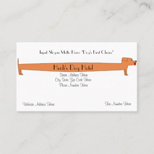 最高の名札 – 犬関連 – DOG 名刺 (正面)