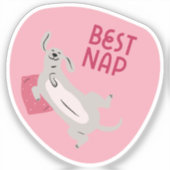 最高の図解入りの、写真付きのさくらんぼピンク シール (正面)