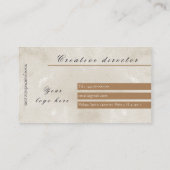 最高の大パーソナライズされた理石名刺 名刺 (裏面)