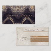 最高の大パーソナライズされた理石名刺 名刺 (正面/裏面)