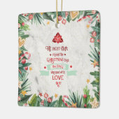 最高の大理石にのまわりにクリスマスツリーを贈る セラミックオーナメント (左)