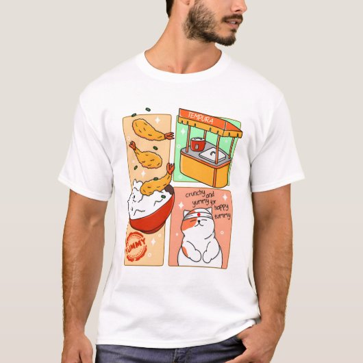 最高の天ぷら丼 Tシャツ (正面)
