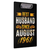 最高の夫おもしろい59周年親 クリップボード (右)