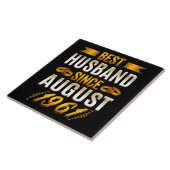 最高の夫おもしろい59周年親 タイル (側面)