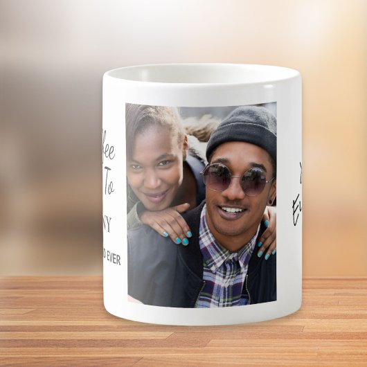 最高の夫の写パーソナライズされた真 コーヒーマグカップ