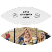 最高の夫の写真パーソナライズされた アメリカンフットボール (パネル)