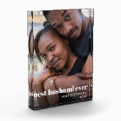 最高の夫はパーソナライズされた フォトブロック (左)