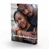 最高の夫はパーソナライズされた フォトブロック (右)