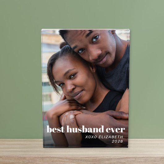 最高の夫はパーソナライズされた フォトブロック